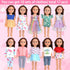 10 Sets 18 Inch 10 of American Doll Clothes, Including of Doll Clothing Dress Outfits for Gift Dolls, Birthday Gifts