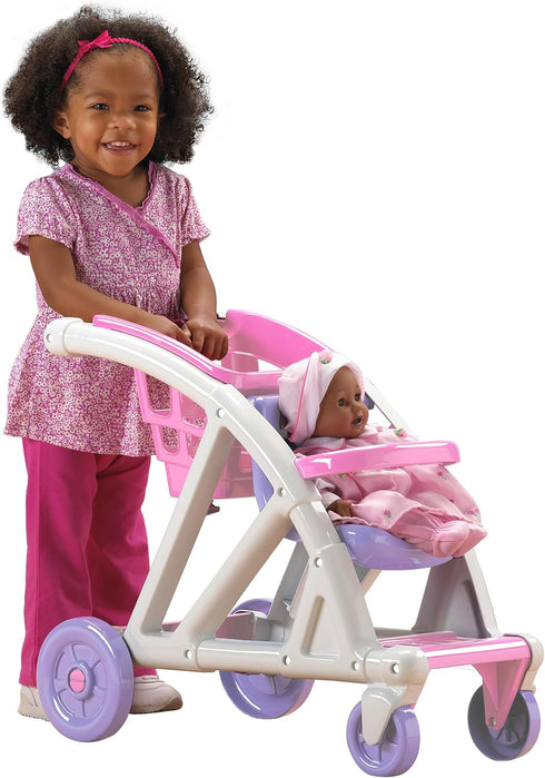 American Plastic Toys Shop with Me Stroller for Toddler & Kids Ages