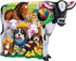 MasterPieces 100 Piece Shaped Jigsaw Puzzle for Kids - Farm Friends - 14"x19"