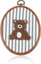 Chunful Felted Blue Striped Bear Nursery Wall Decor Cute Wall Art Decorative