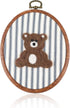 Chunful Felted Blue Striped Bear Nursery Wall Decor Cute Wall Art Decorative