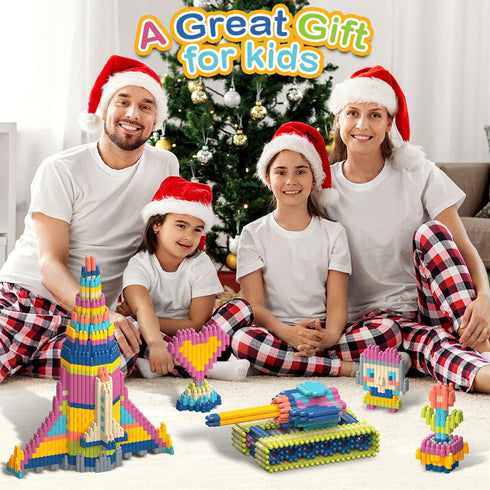 Kids 1120pcs Building Blocks Set, Educational STEM Toy for Boys and Girls, Learning Playset for Preschool Age 3+