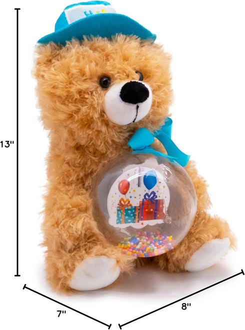 13" Cuddle Barn - Birthday Buddy Benson | Animated Stuffed Animal Teddy Bear Plush Toy Lights Up and Bops to Happy