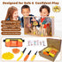 124-Pieces Cardboard Construction Tools Kit with Waist Bag, Safety Ring Saw, Screwdriver, Waist Bag and Gift Box Safe