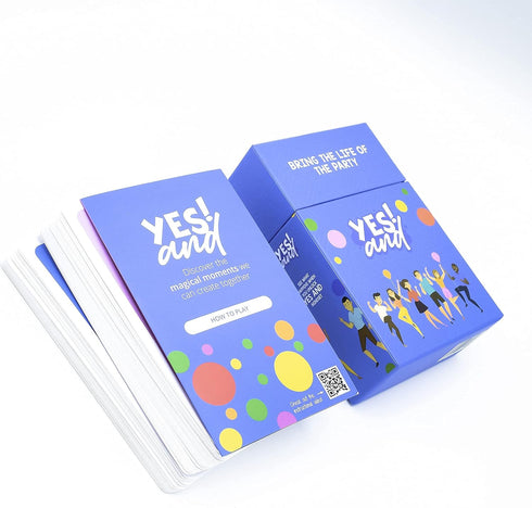 YES AND: Improv Comedy Card Game - Family-Friendly Party Game for Adults, Teens & Kids