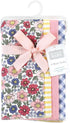 Hudson Baby Unisex Baby Cotton Flannel Burp Cloths, Pink Blue Pretty Floral 4 Pack, One Size by Hudson Baby