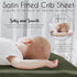 Sweet Jojo Designs Dark Green Boy Girl Gender Neutral Baby Satin Fitted Crib Sheet Infant Newborn Nursery Toddler Bed