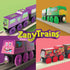 15 Pieces Wooden Traffic Signs for Kids, Zany Street Signs for Play Mats and Toy Trains, Educational Accessories