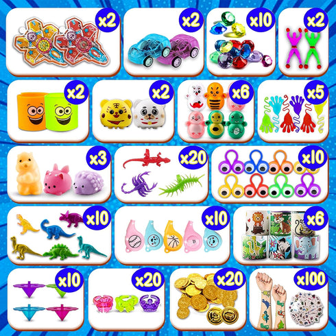 320PCS Party Favors for Kids, Easter Egg Fillers, Fidget Toys Bulk,Treasure Box Toys for Classroom, Prizes for Kids