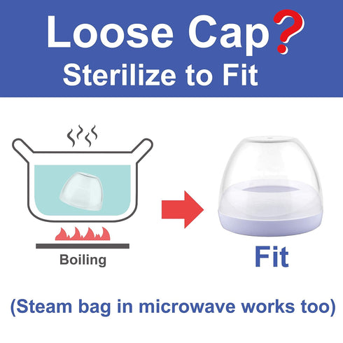 Maymom Dome Caps Compatible with Avent Natural PP Bottles or Natural Glass Bottles, Not for Classic Dome