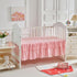 Shxime 3 Set, Cozy Piece Floral Crib Bedding Soft Quilted Baby Comforter with Fitted Sheet & Ruffled Crib Skirt