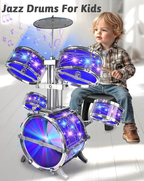 ZFSZSY Sets 2-5, Set 1-3, 3-5 5-7 6-10 Kids Drum for Drum for Toddlers Mini Baby Junior Youth Percussion Beginner Small