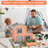 Greek Science 8+ Set Mini House Building Kit for Kids Age - Block Building Toys with Real Mini Bricks, STEM Creative