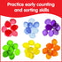 edxeducation-13841 Tactile Shells - Set of 72, Translucent with 6 Textures and Colors for Ages 18m+