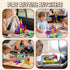 Jollynamy 3-5,Travel -36PCS Mini Magnetic Tiles with Iron Box for Kids Ages Magnet Mini Building Blocks Plane Toys
