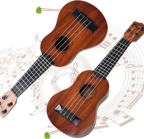 Raimy 17in Kids Ukulele Guitar, 4 Strings Mini Guitar for Beginners, Educational Toys for Toddler Boys and Girls