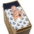 Sailboat Sweet Jojo Designs Navy Blue White Anchors Boy Girl Baby Nursery Changing Pad Cover - Nautical Theme Ocean Sea