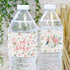 Baby in Bloom Baby Shower Water Bottle Labels - 20 Waterproof Stickers for Pink Floral Boho Girl Baby Shower