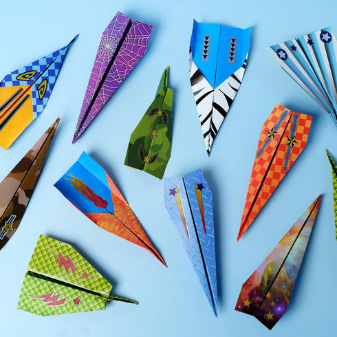 20 6+) Creativity for Kids Paper Airplane Squadron - Create Paper Airplanes, Mini Craft Kit for Boys, Great Spring