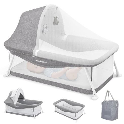 Ezebaby Portable Travel Bassinet for Baby 0-5 Months, Foldable Newborn Bassinet Baby