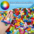 500 Pieces Classic Building Bricks Set in 15 Colors and 12 Shapes, Educational Toy Gift for Kids