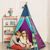 B. toys Starry Sky Tent - Blue Indoor & Outdoor Play Tent for Kids, Pretend Play with Built-in Light, 3 Years +