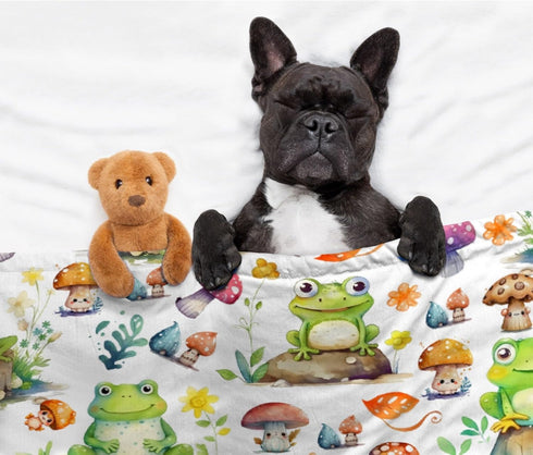 Cute Frog Baby Blanket Gifts, Super Soft Swaddle Newborn Cozy Receiving Blanket, Stroller Throw Blanket for Crib, 40x30