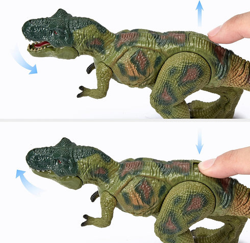 Dinosaur Toys for Kids 3-5, Realistic Jurassic Figures with Park Gate, Educational Play Set for Boys and Girls