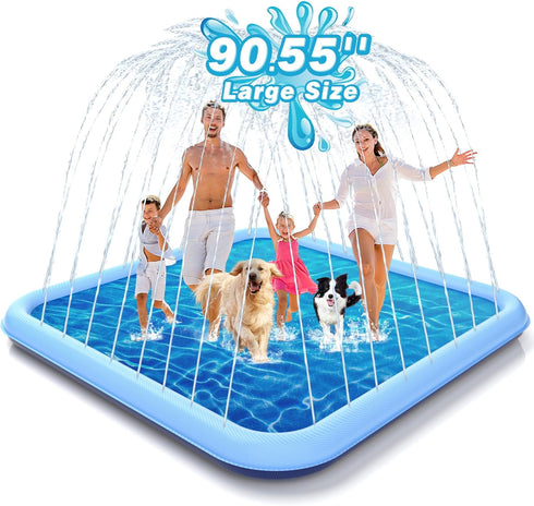 EPN Splash Pad, 127"- 90.5" Size Extra Large Sprinkler Play Mat for