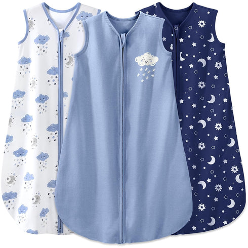 Yoofoss Baby Sleep Sack 0-6 Months Baby Wearable Blanket 100% Organic Cotton