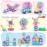 154 Set 3-12 AOMIKS Pcs Magnetic Building Blocks Educational & Inspirational Magnetic Stacking Blocks Mini Magnetic