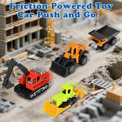 12PCS Set ZHFUYS Metal Mini Cars Toy for Kids, Toy Cars for Kids, Trucks Toy Vehicles for Toddlers, Party Favors