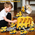 2 3 4 5 7-in-1 1-3 3-5, Set 3-9 Construction Trucks Toys for Years Old Boys - Carrier Transport Vehicle Trucks for Kids