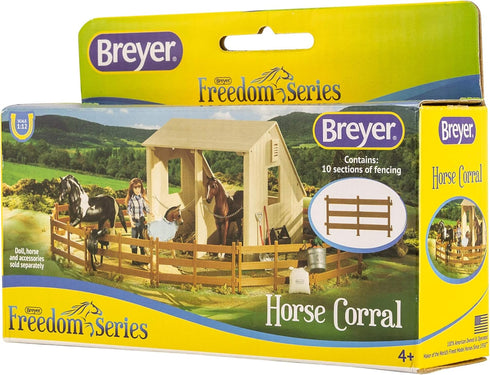 Breyer Freedom Series Horse Corral Fencing Accessories Set | 10-Piece Accessory Set | 1:12 Scale, Model #61064
