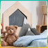 3 Shellwei Pcs Mountain Shaped Decorative Pillow Sherpa Cute Nursery Playroom Pillow Grey and White Nursery Accessories