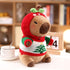 2 12 10.2 Capybara Plush with pcs Clothes & Accessories, Dress Up Capybara Stuffed Animal Plush Toys, in Cute Plushies