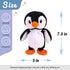 Hopearl Talking Singing Penguin, Interactive Animated Toy that Repeats What You Say, Plush Buddy for Toddlers