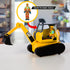 Set, 23-Piece Playset 4-Inch 3+ Cat Workforce Excavator Action Kids Construction Toy with Figure, Non-Drying Dirt