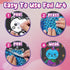 Art & Craft Activity, Foil Fun Dress Up DIY Art Kits, No Mess Creative Foil Art Kits Set for Kids Birthday Gifts
