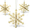 Puzzled 3D Puzzle Snowflake Ornaments - Wood Craft Construction Model Kit, Fun & Educational DIY Wooden Toy