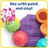 2 Set 4 2 Ready Learn Paint and Dough Texture Spheres - of - Ages + - Mix and Match Sensory Fidget Toys for Toddlers