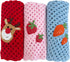 Handmade Baby Blanket with Crochet Strawberry Design Warm, Soft and Playful Gift for Babies, Perfect for Crib