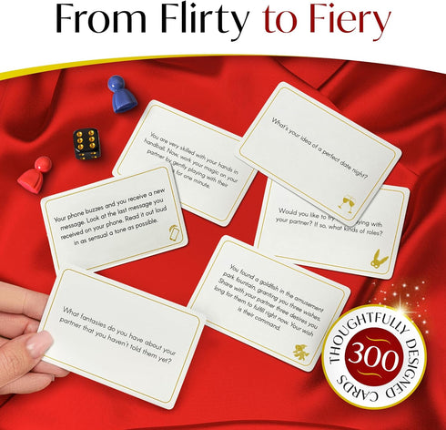 COCO ADULT 300 2 Romantic Couples Board Game Spicy Date Night Dares & Conversation Cards | Fun Player Game for Couples