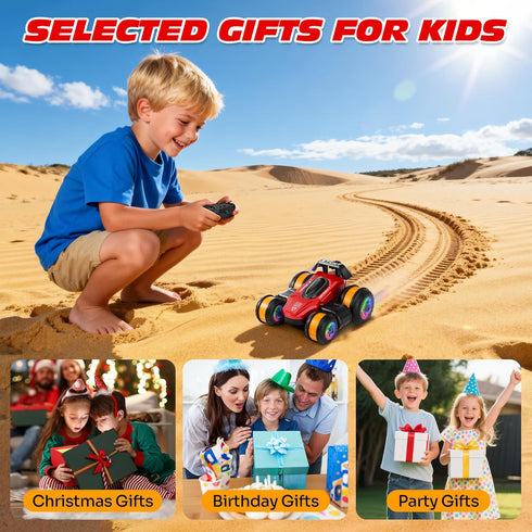 360 3-16, 4WD High Speed Remote Control Drift Car for Kids, Degree Rotating Deformation Stunt RC Cars for Boys