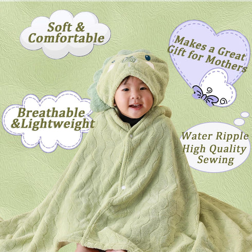 27.5"X55" 2-Pack Set Toddler Hooded Bath Towel Unisex Baby Bath Towels Ultra Absorbent Soft Boys Girls Bath Towel