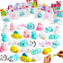 JOYIN 28 Packs Valentines Day Gift Cards with Mochi Squishy Toys, 14