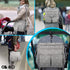 Ozziko Backpack Stroller Organizer, Universal Diaper Bag Bag Fit for Newborn Baby Girl Or Boy Tote, Gift for Shower