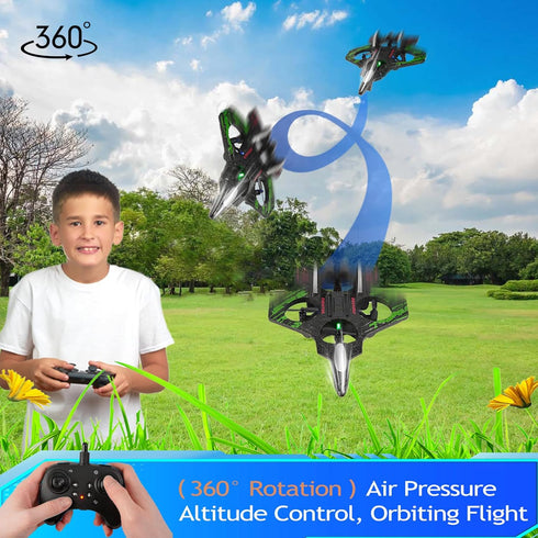 Kids,2.4Ghz Hovering,360 Light,2 6-12 Remote Control Drone for Foam RC Airplanes Helicopter Quadcopter with Auto