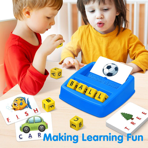 Educational Toys for 3 4 5 Year Old Boys - Matching Letter Game, Preschool ABC Learning Toys for Ages 4-8
