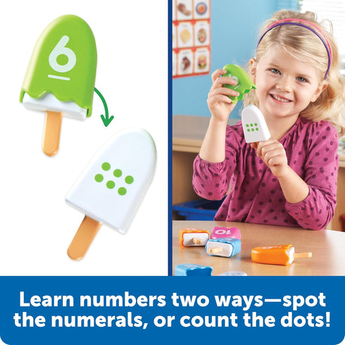 Learning Resources Smart Snacks Number Pops - Sorting Toys, Stacking Montessori, Classroom Must Haves, Math
